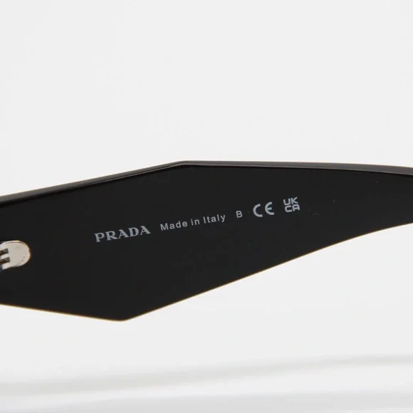 NEW PRADA CAT EYE SUNGLASSES PR08YS 1AB5S0 NEW EYEWEAR PRADA SPR 08Y BLACK - Picture 12 of 13